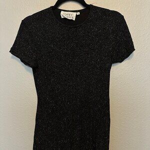 Marian & Maral little black sparkle dress, short sleeves. Women's size M